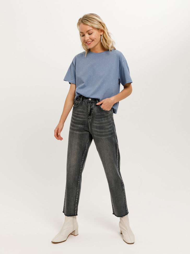 

Джинсы slim fit, Серый