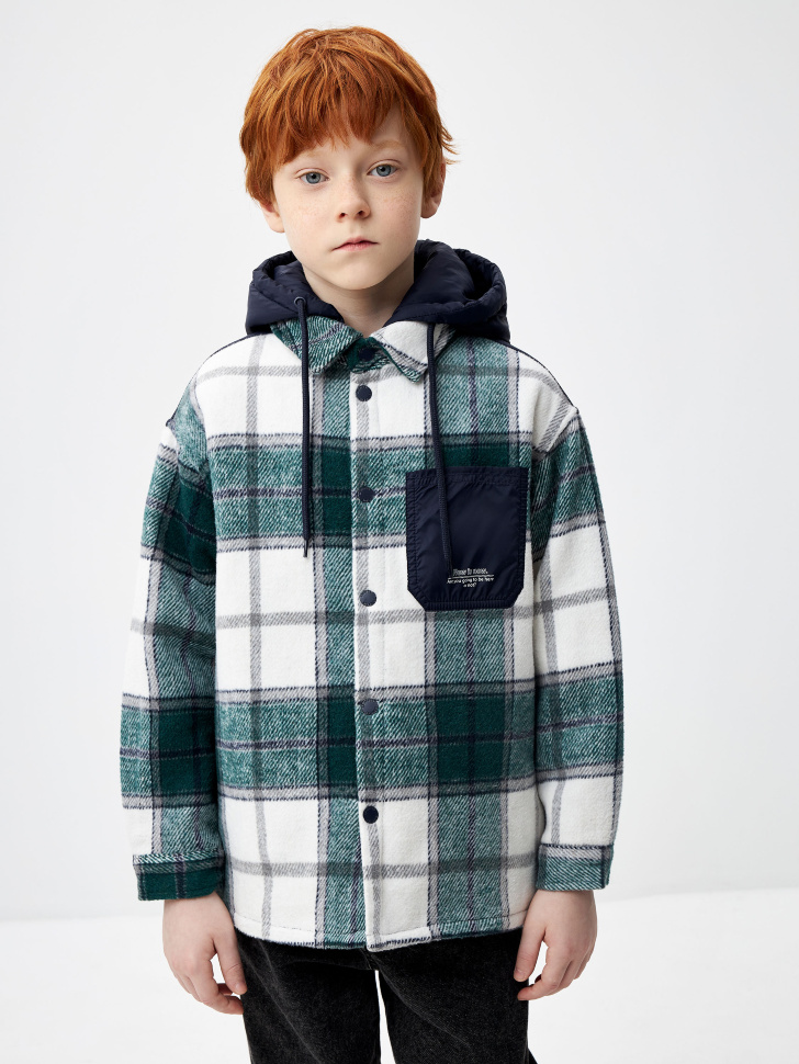 

Куртка-рубашка с капюшоном детская