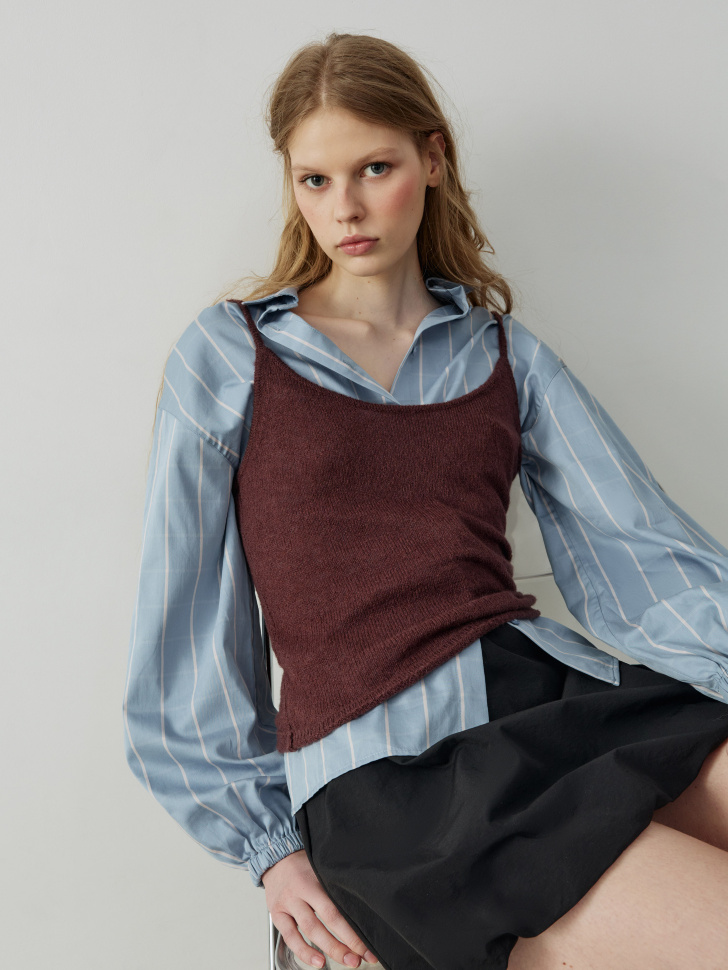 

Вязаный топ с содержанием шерсти из линейки SELA Young, SL6803210201