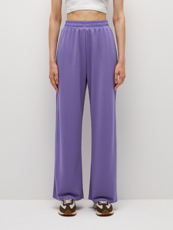 Широкие брюки из модала (фиолетовый, L) sela 4680129881832 - фото 2