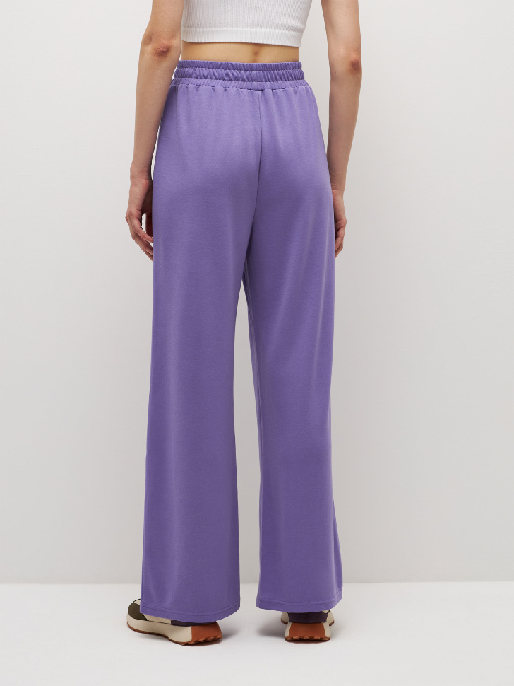 Широкие брюки из модала (фиолетовый, L) sela 4680129881832 - фото 6