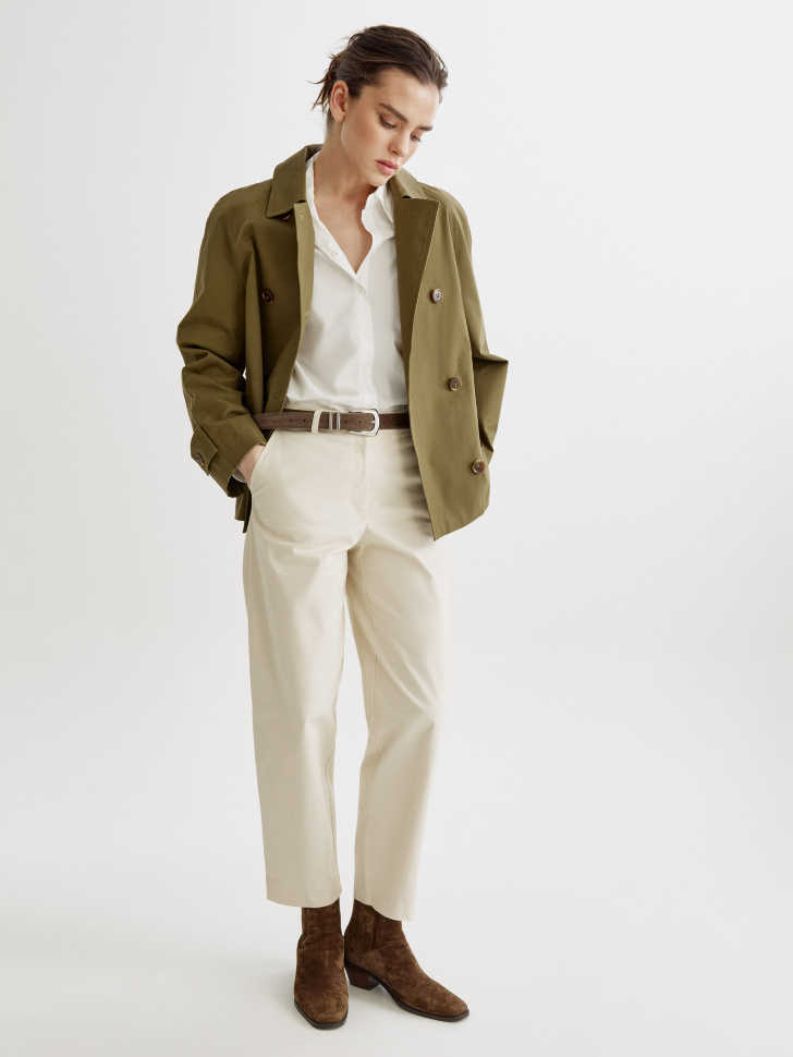 Брюки чиносы Sela, бежевый, арт. 43022