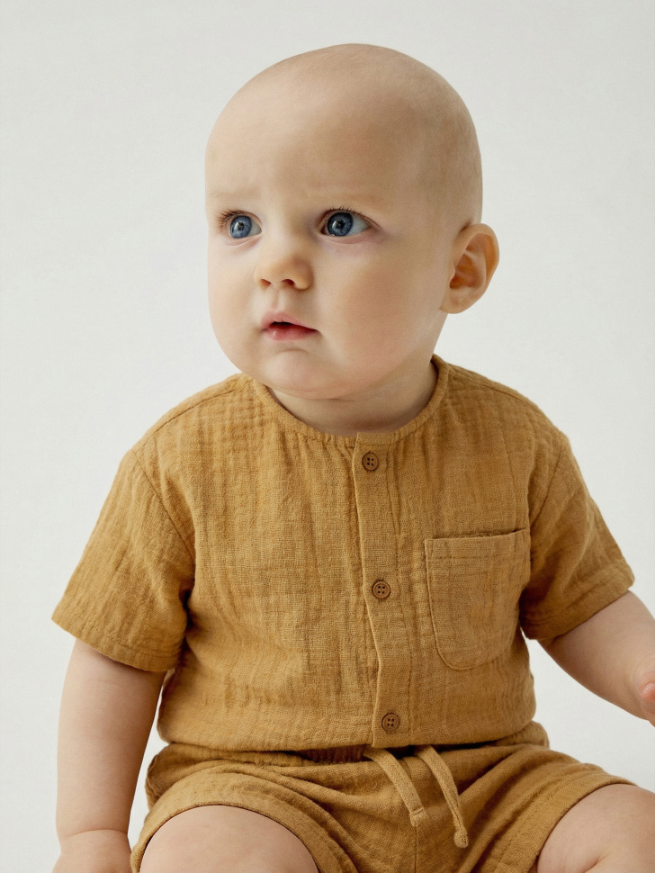 рубашка из муслина для малышей 4610517657039 фотография