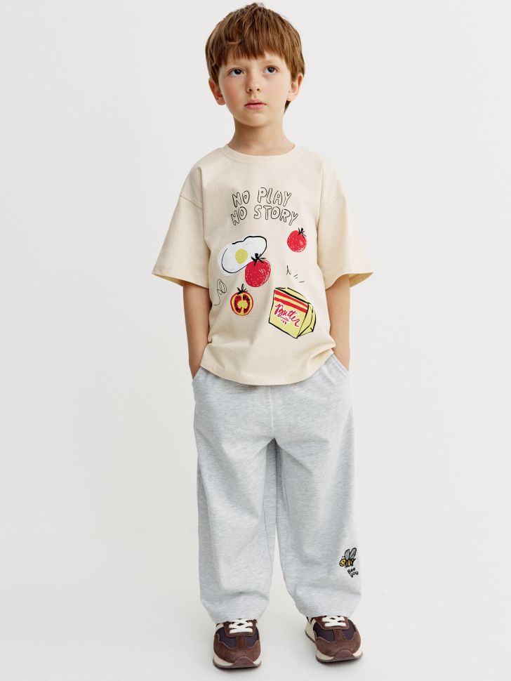 Трикотажные брюки Sela, серый, арт. 53605