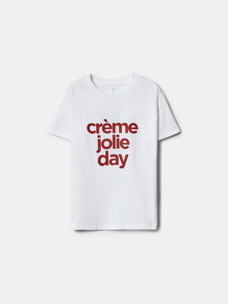 Футболка Sela для девочек, белый, арт. 52047