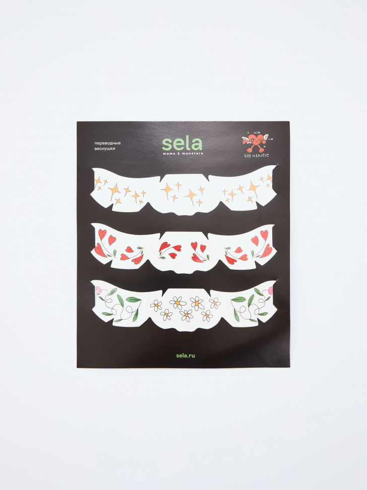 

Переводные веснушки из коллаборации sela х toyukulelee