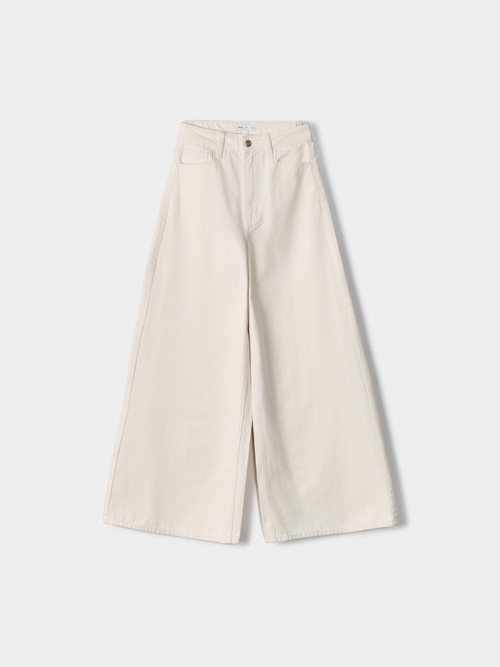 Широкие джинсы Sela, бежевый, арт. 54725