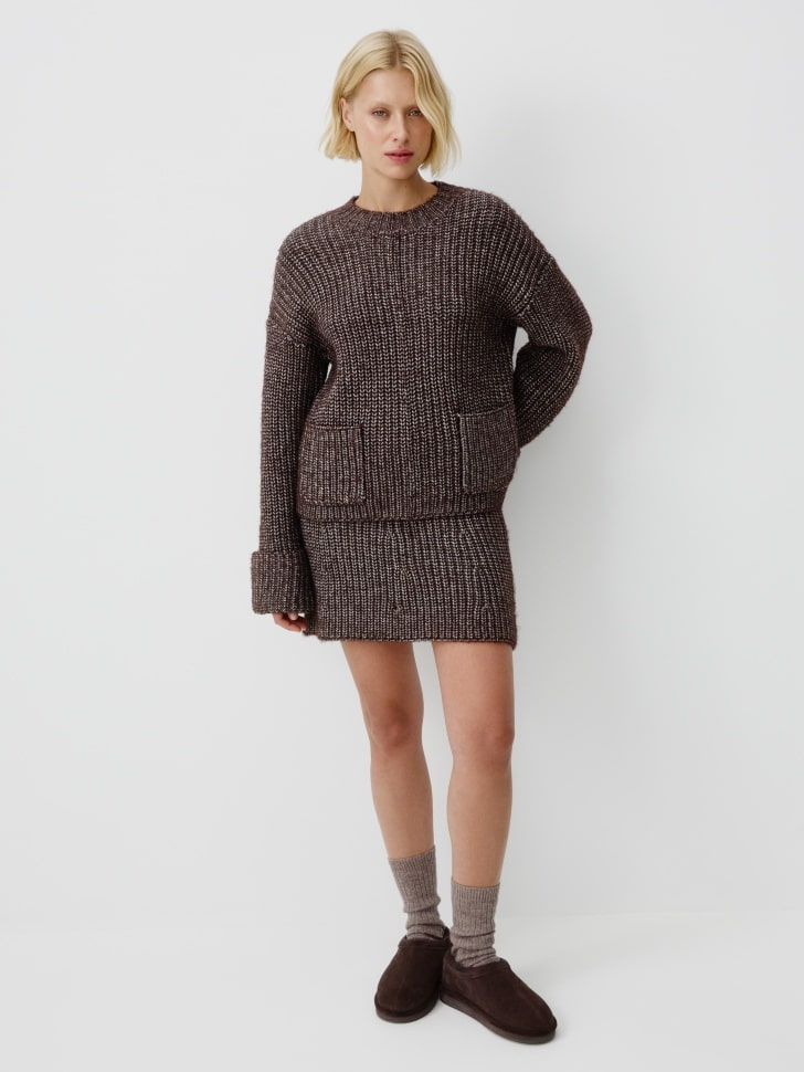 вязаный джемпер с содержанием шерсти 4610517176257 со скидкой