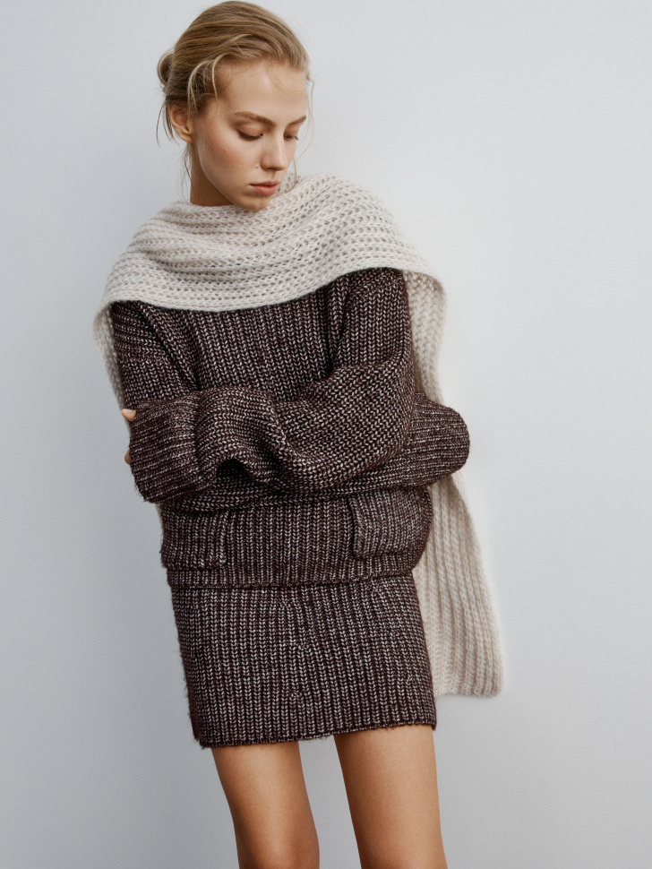 вязаный джемпер с содержанием шерсти 4610517176257 фотография