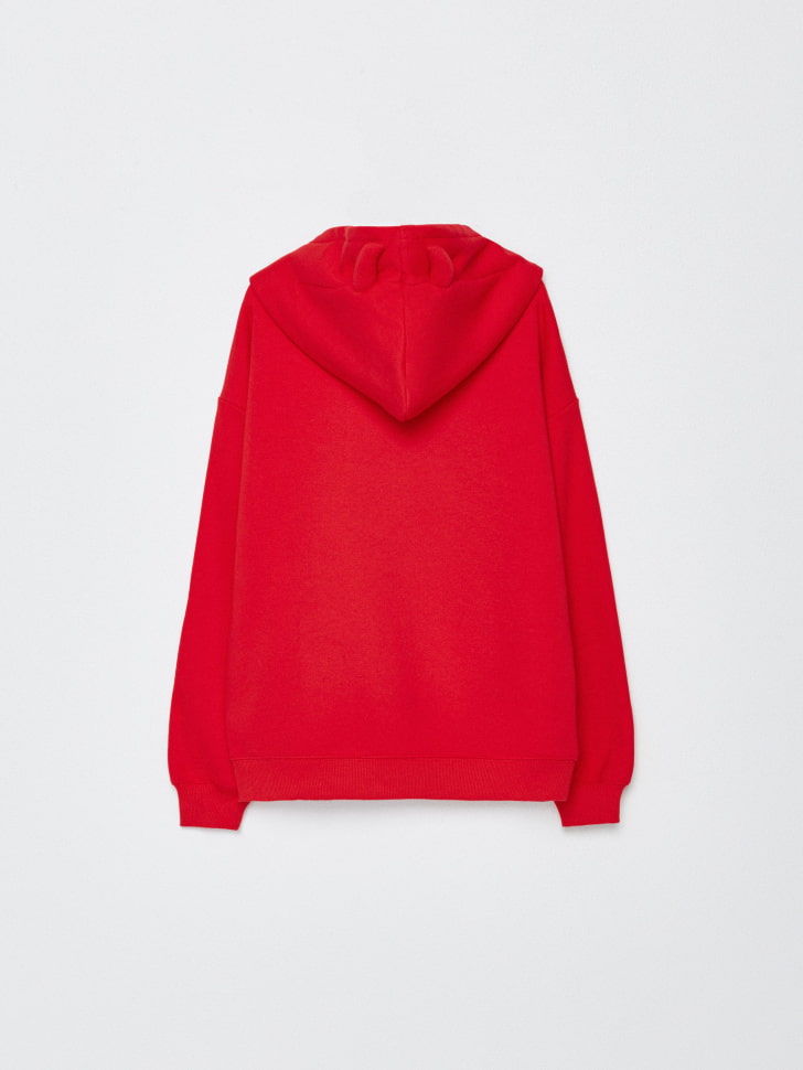 новогоднее худи с рожками на капюшоне для мальчиков 4610517010827 купить с доставкой