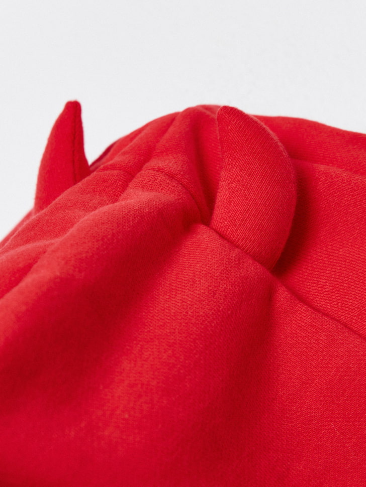 новогоднее худи с рожками на капюшоне для мальчиков 4610517010827 со скидкой