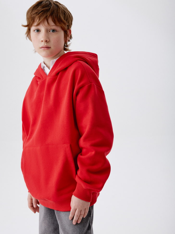 новогоднее худи с рожками на капюшоне для мальчиков 4610517010827 по низкой цене