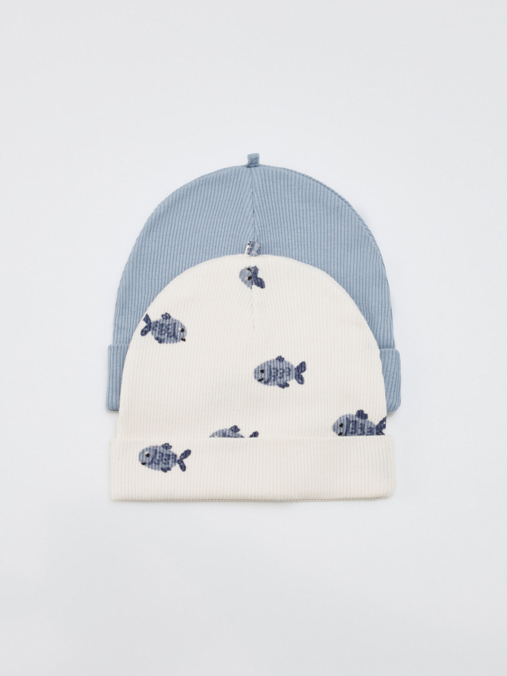 набор из 2 трикотажных шапок для малышей 4610517101662 фотография