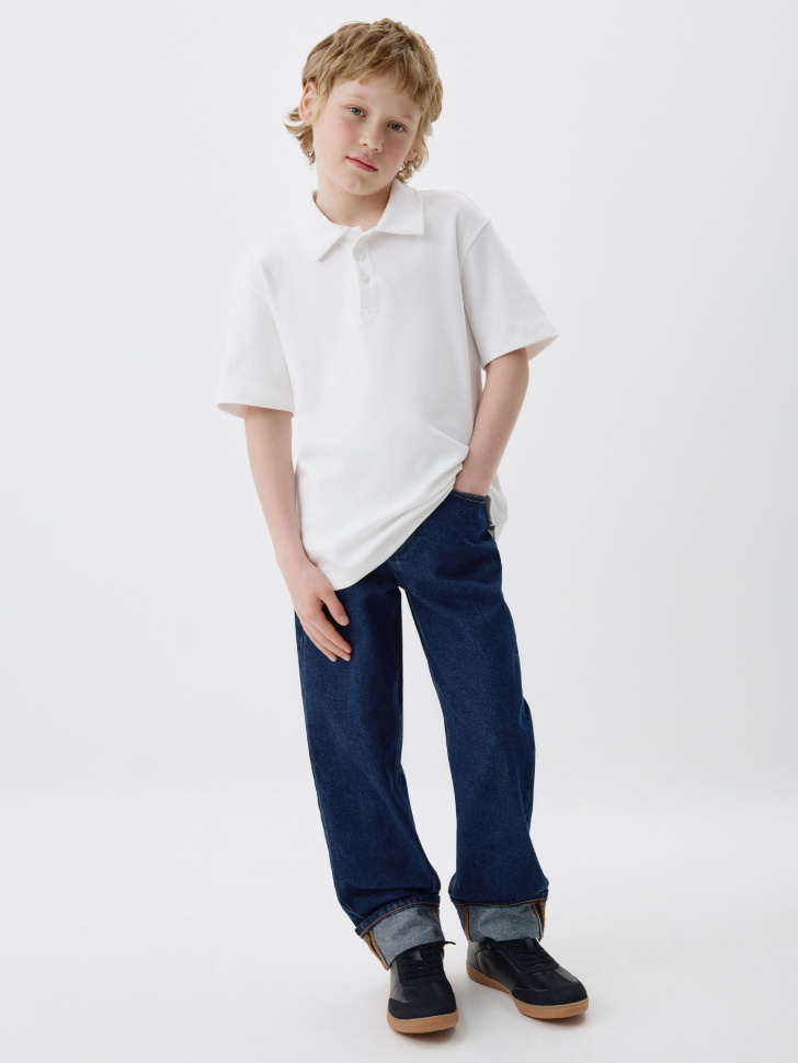 поло оверсайз с коротким рукавом детское 4680798446141 по акции