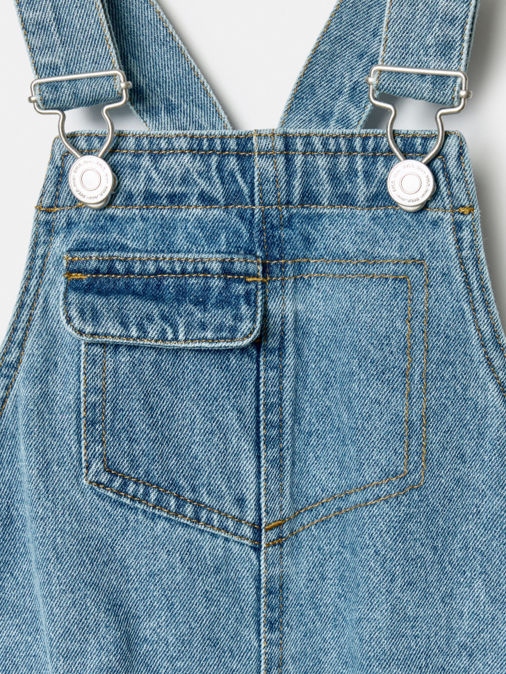 джинсовый комбинезон для малышей из россии вид сбоку