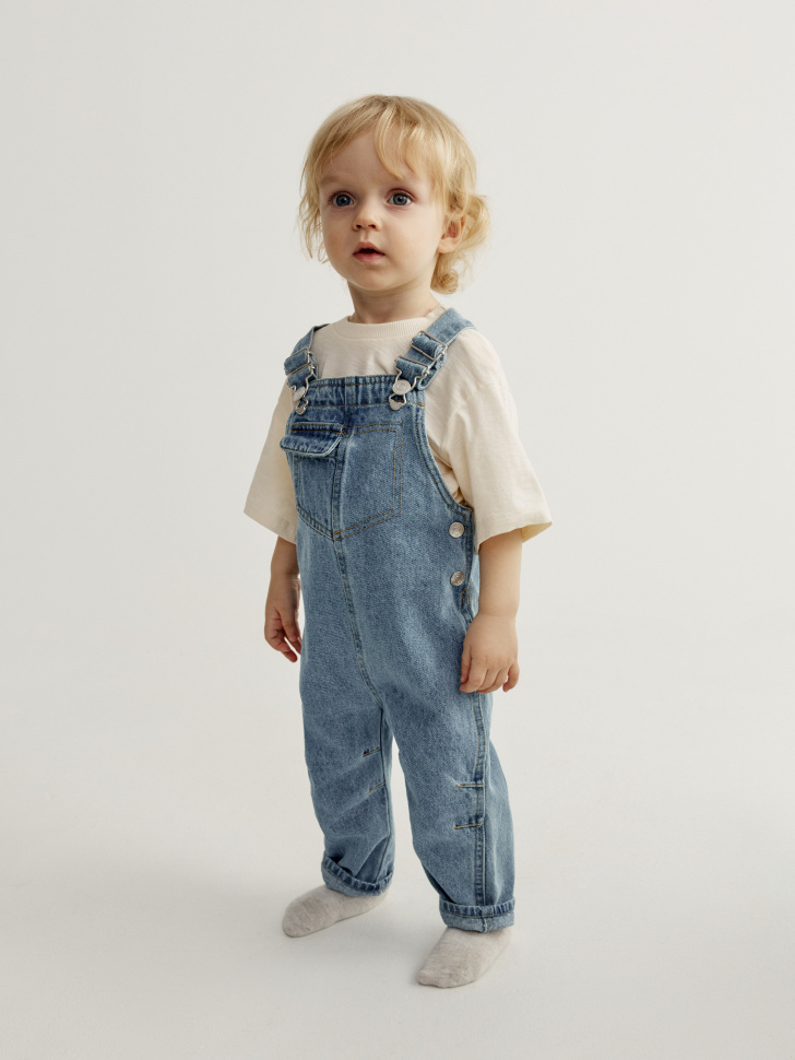 джинсовый комбинезон для малышей 4610517444882 фотография