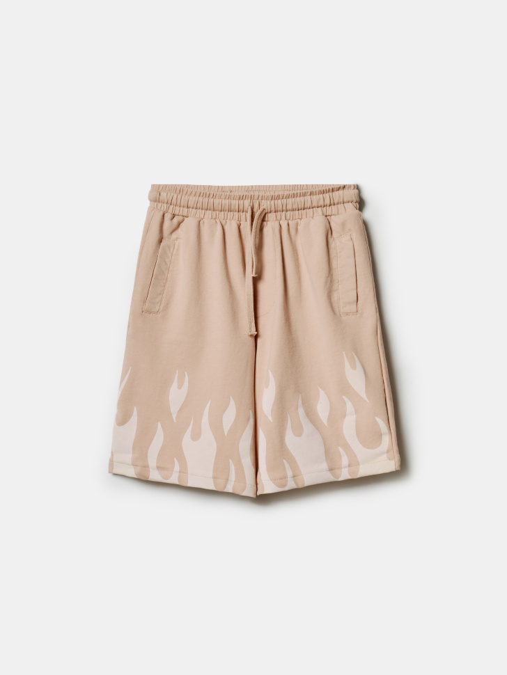 Трикотажные шорты SELA с принтом, бежевый, арт. 49841
