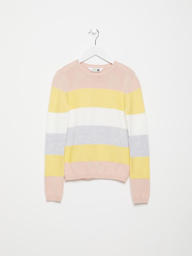 

Джемпер в полоску для девочек, Розовый