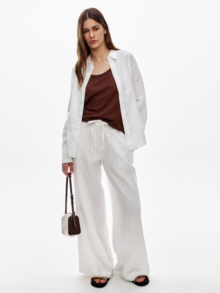 

Широкие брюки из 100% льна, SL6805011501