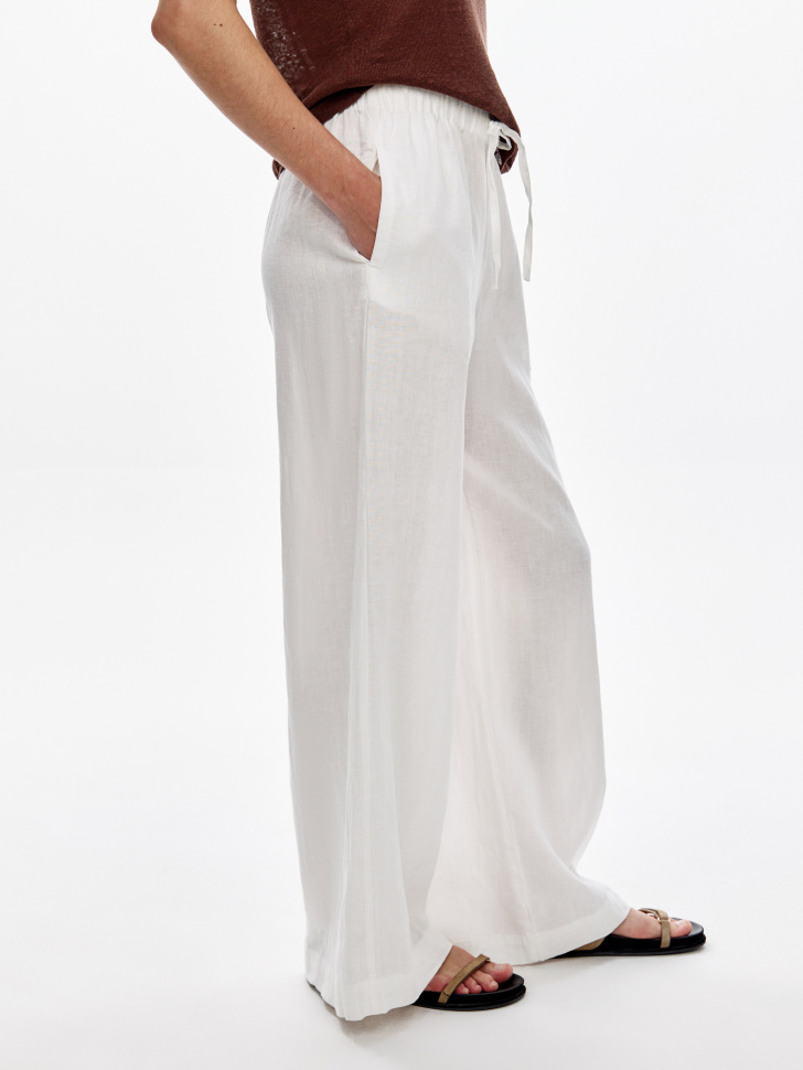 широкие брюки из 100% льна по цене 4799 руб вид справа