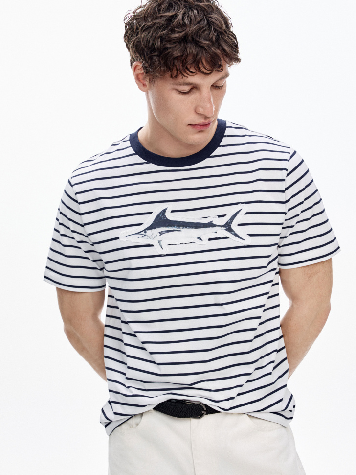 Футболка оверсайз с принтом SELA, разноцветный, арт. 51521