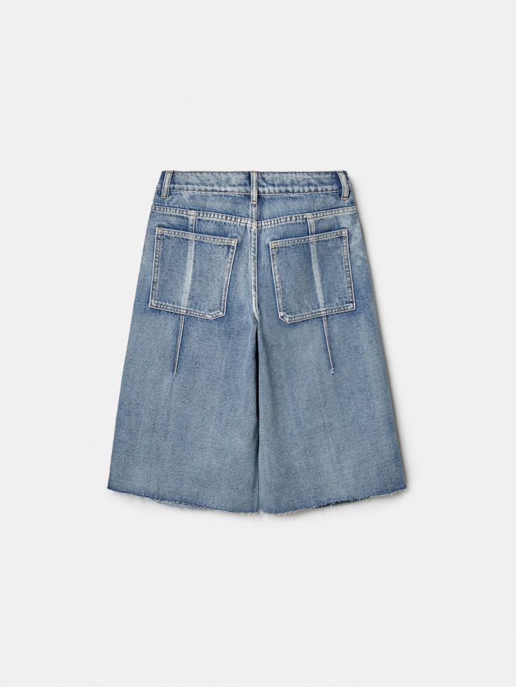 брюки (бриджи) джинсовые для мальчиков от бренда sela вид слева