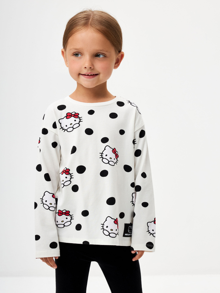

Лонгслив с принтом Hello Kitty для девочек