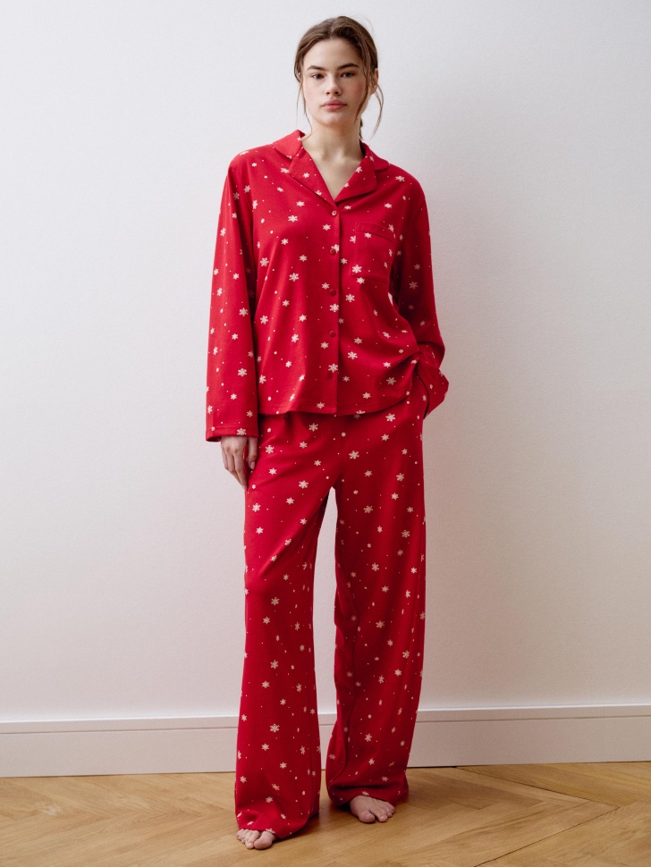 трикотажная пижама с принтом 4610517278661 фотография