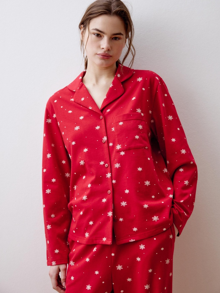 трикотажная пижама с принтом 4610517278661 купить с доставкой