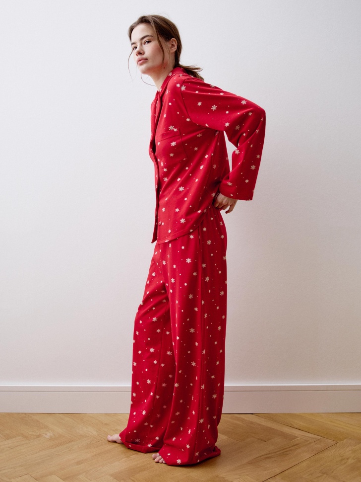 трикотажная пижама с принтом 4610517278661 со скидкой