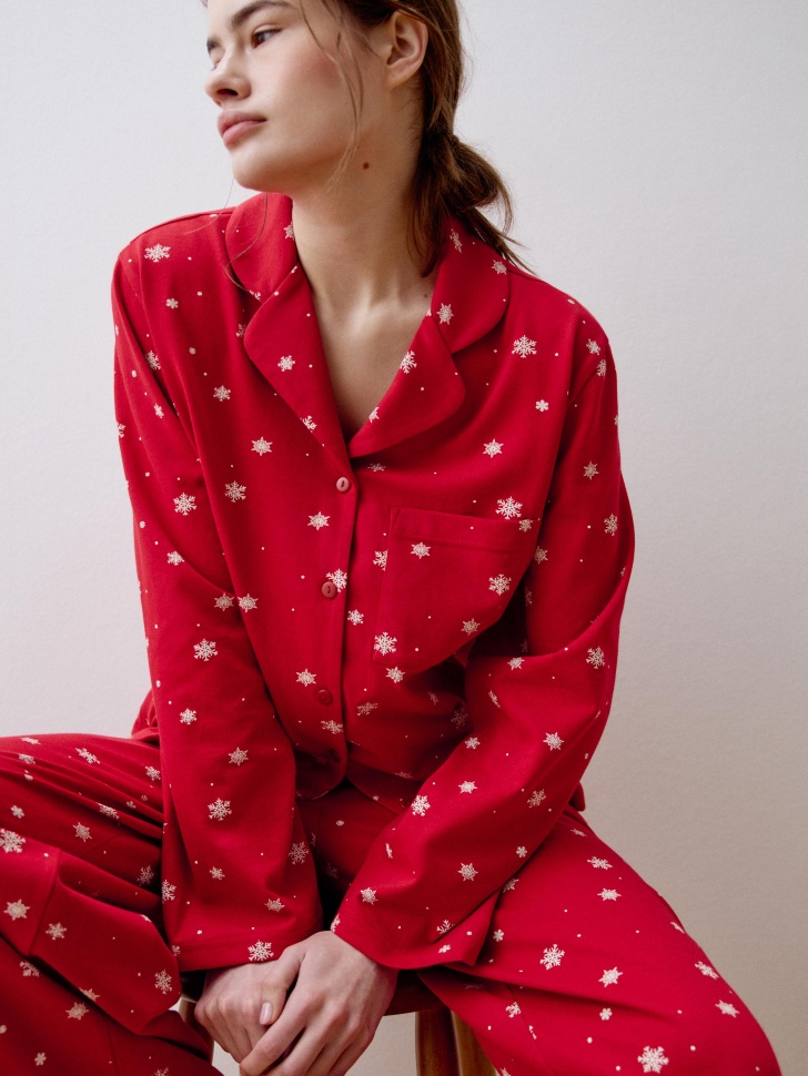 трикотажная пижама с принтом 4610517278661 по распродаже