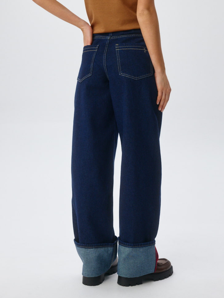 джинсы loose straight с подворотом 4610517080035 с промокодом