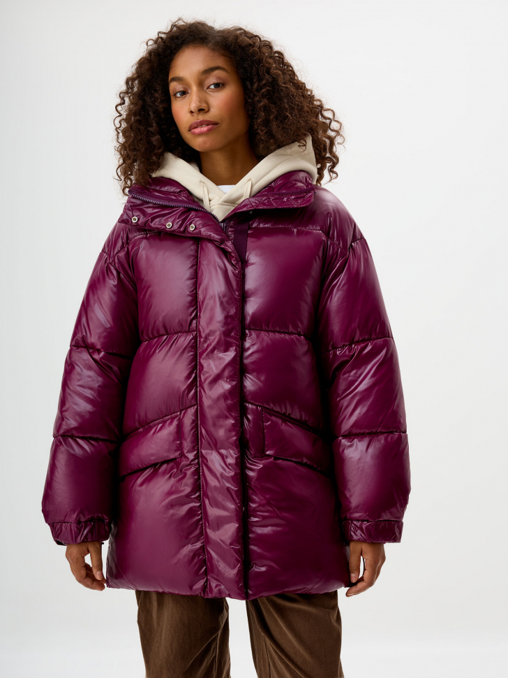 

Базовая куртка оверсайз с воротником