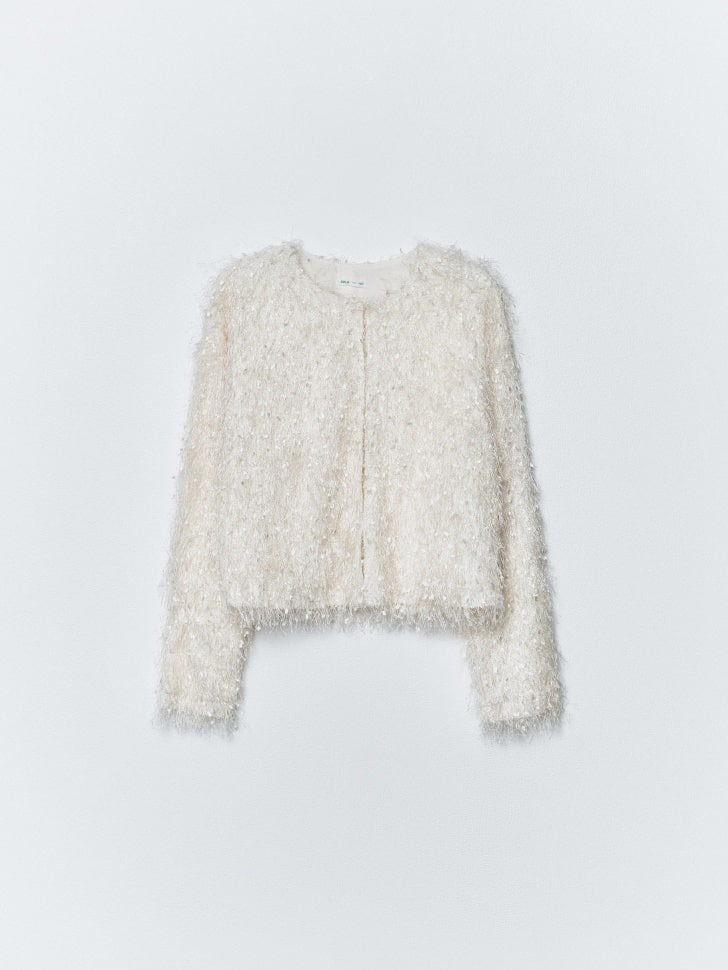 

Пушистый жакет для девочек, SL5811050801