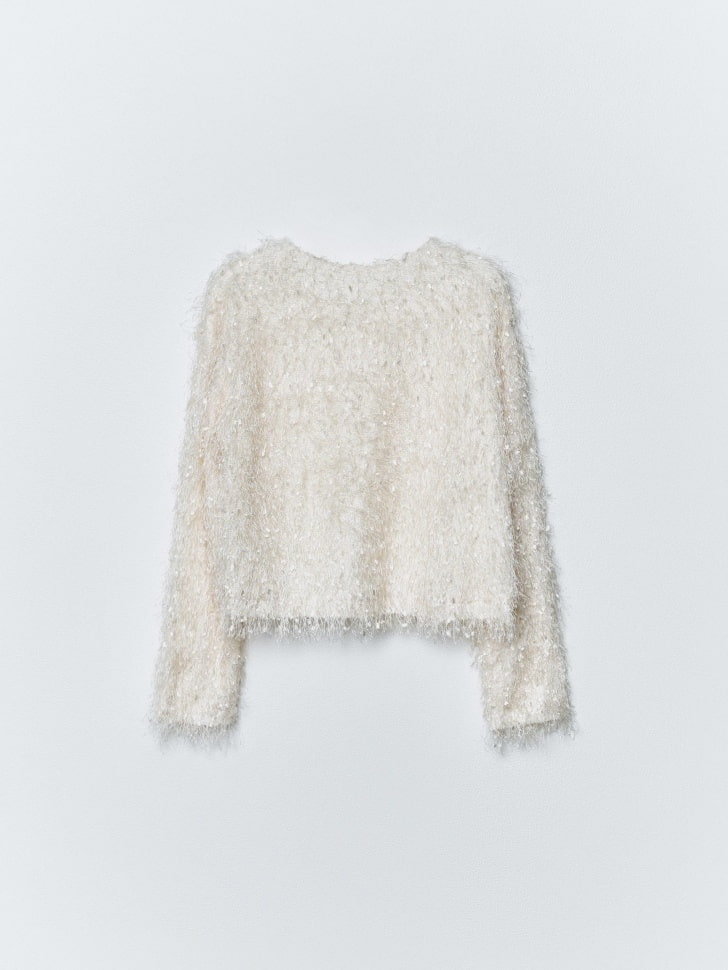 пушистый жакет для девочек 4680798658308 по акции