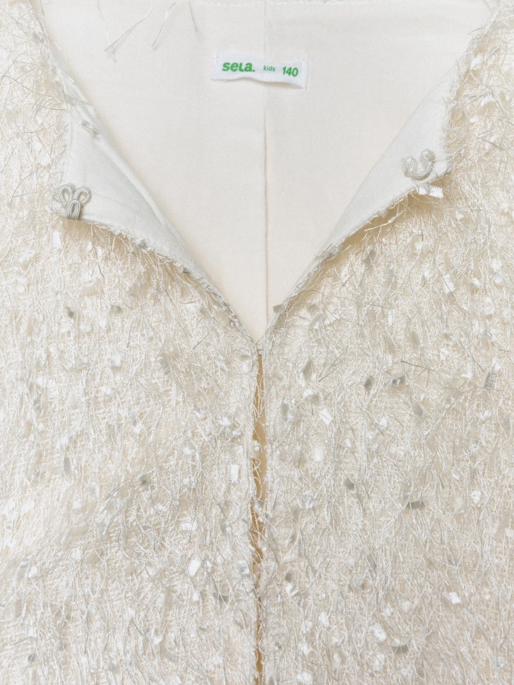 пушистый жакет для девочек 4680798658308 в интернет магазине