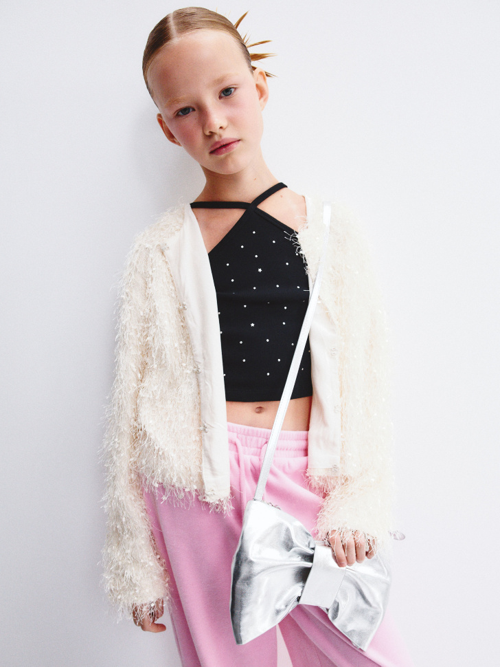 

Пушистый жакет для девочек, SL5811050801