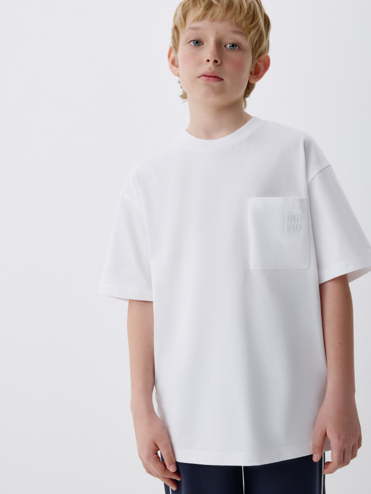 базовая футболка оверсайз детская 4680798260242 фотография