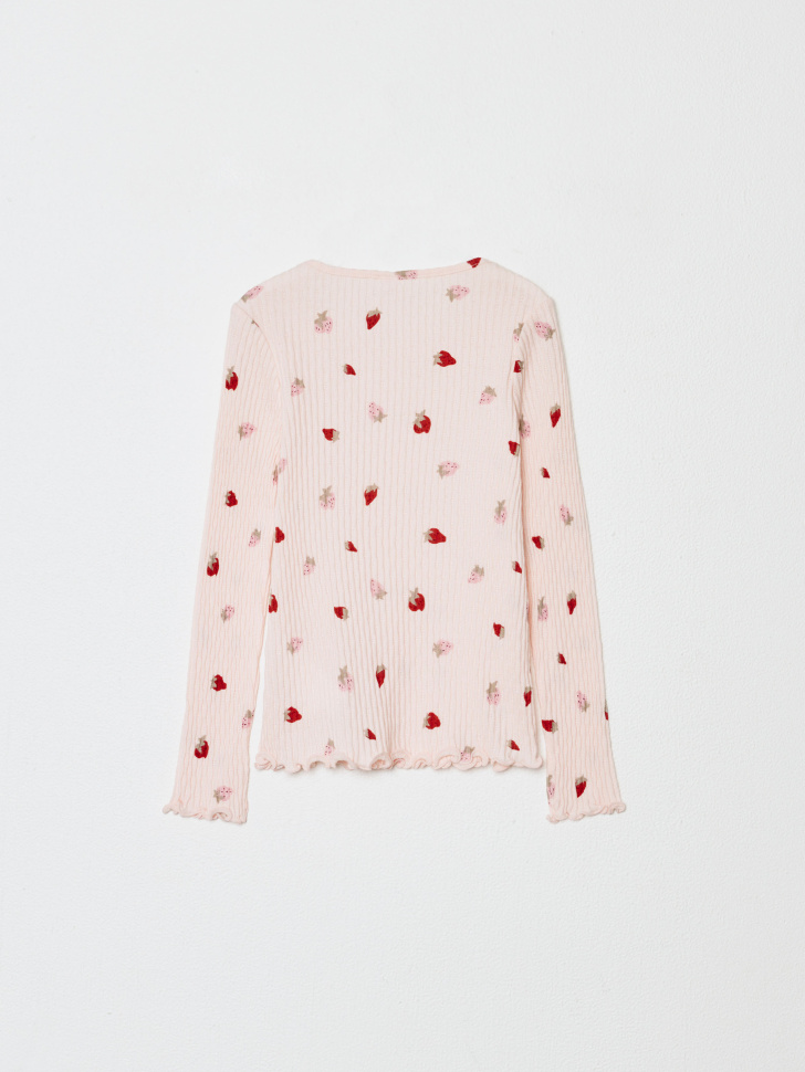 лонгслив с принтом для девочек 4610517173560 по акции