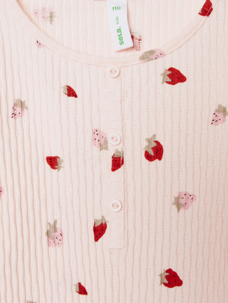 лонгслив с принтом для девочек 4610517173560 в интернет магазине