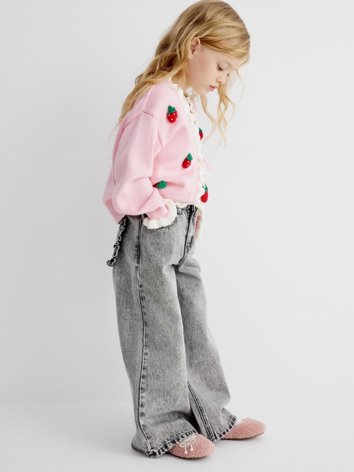 джинсы wide leg для девочек 4610517104175 фотография