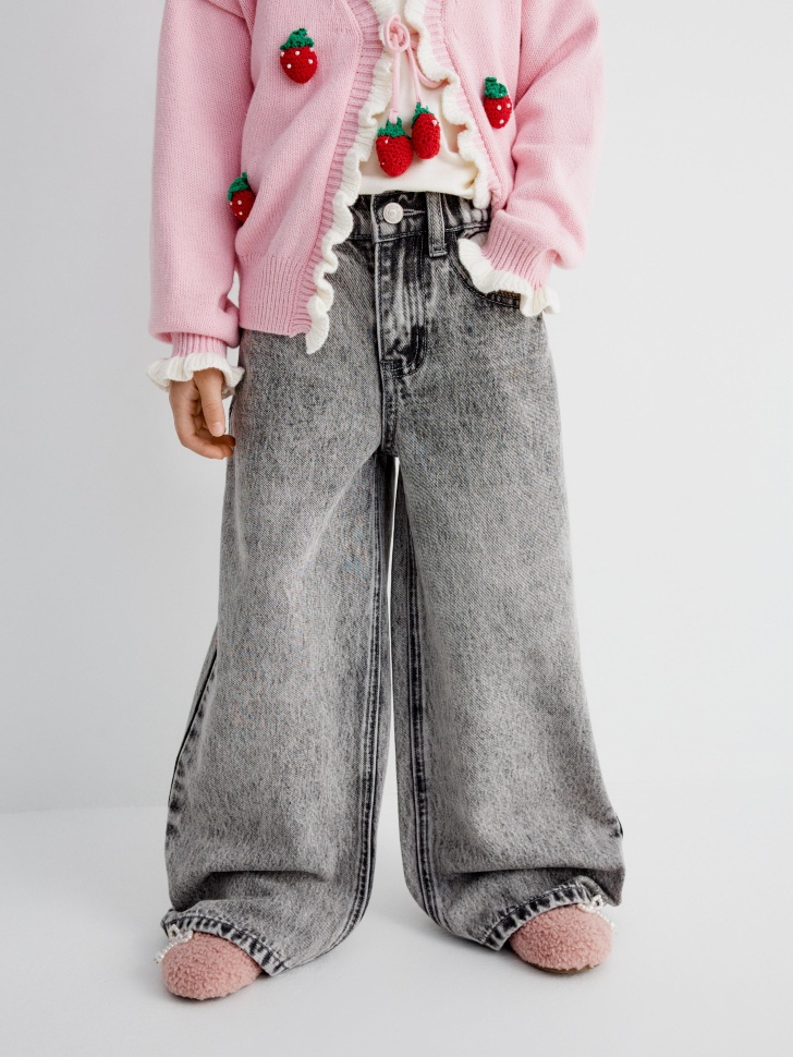 джинсы wide leg для девочек 4610517104175 в интернет магазине