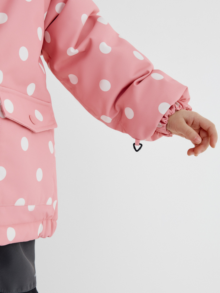 демисезонная куртка из технологичной мембранной ткани drytex® для девочек из россии вид сбоку