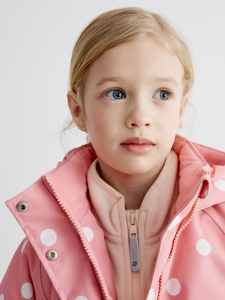 демисезонная куртка из технологичной мембранной ткани drytex® для девочек из синтепона спереди