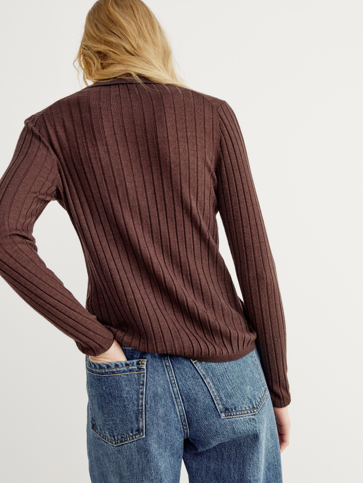 вязаный кардиган из 100% шерсти по цене 2799 руб вид справа