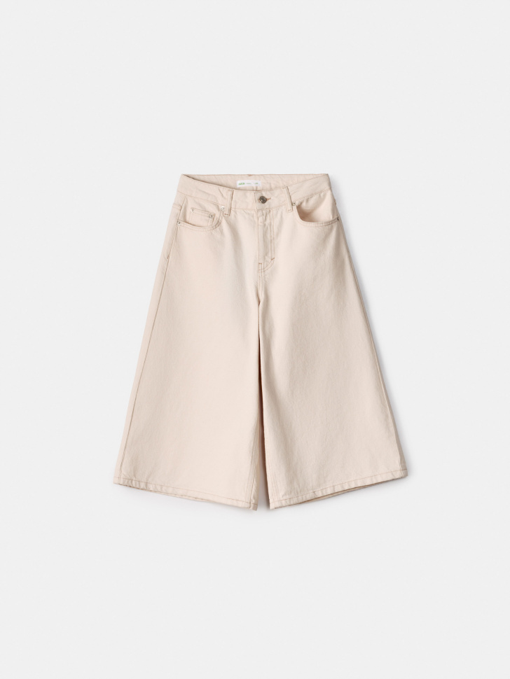 Джинсовые шорты-бермуды Sela, бежевый, арт. 55015