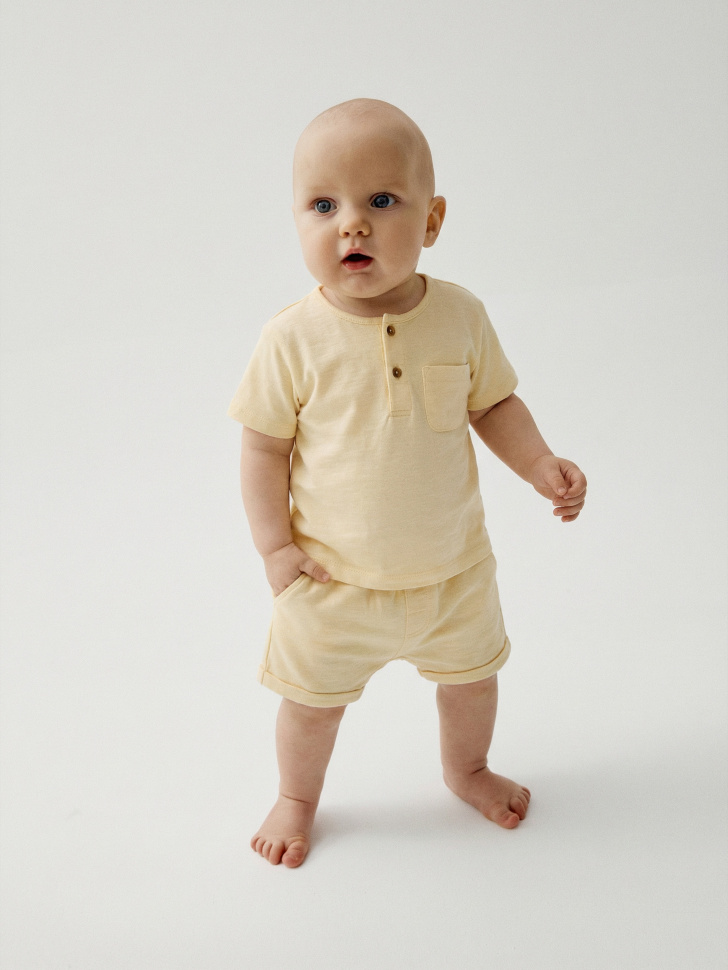 набор из 2 трикотажных шорт для малышей из россии вид сбоку