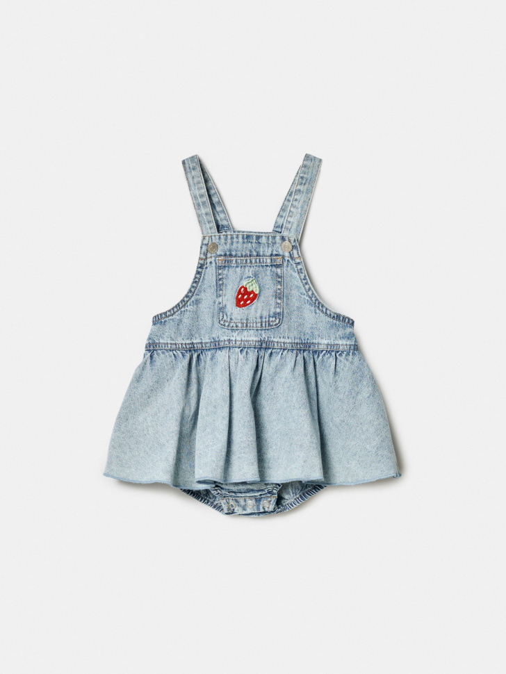 Джинсовый полукомбинезон SELA, голубой, арт. 49465