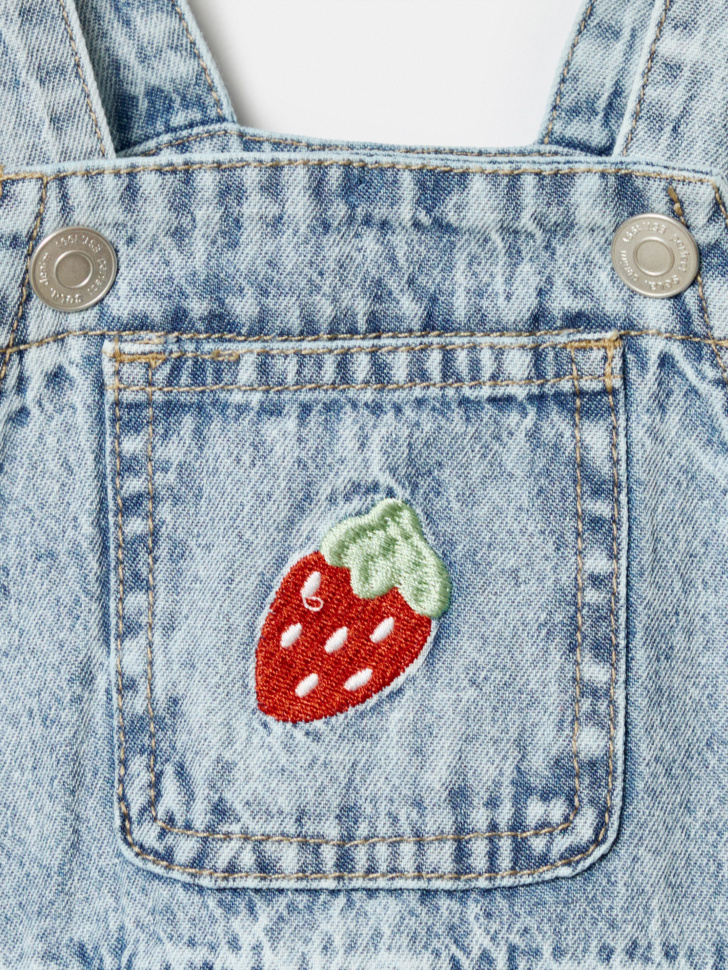 джинсовый сарафан для девочек по цене 1899 руб вид справа