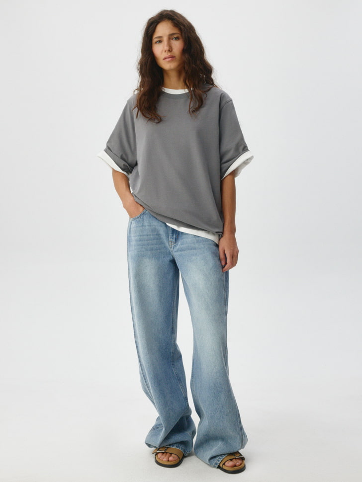 Базовая футболка ALBA oversize fit. Фото №2